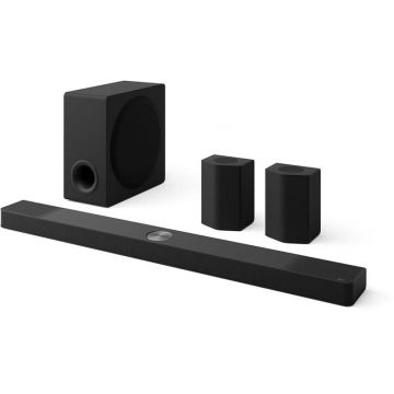 Sistem Home Cinema LG S95TR, 9.1.5 , 810W, Dolby Atmos, Airplay2, Kit Wireless Surround 6 canale , Subwoofer Wireless, Black