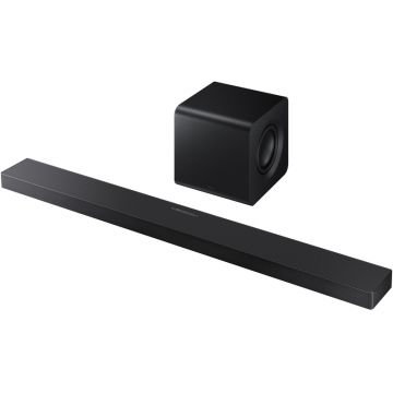 Sistem Home Cinema Samsung HW-QS700F, 3.1.2, Bluetooth, Wi-Fi, Subwoofer wireless, Wireless Dolby Atmos, Black Titan