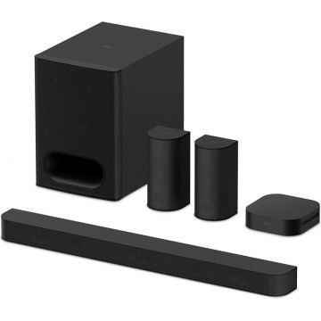 Sistem Home Cinema Sony BRAVIA Theatre System 6 HT-S60, 5.1ch, 1000W, Dolby Atmos, DTS:X, AI Voice Zoom 3, Mod Multi Stereo Party, Bluetooth 5.3, Black