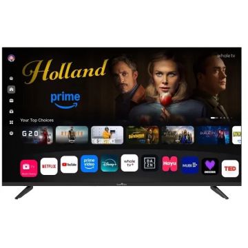 Smart&nbsp;Tech Televizor QLED SmartTech 43QH02V, 108 cm, Clasa F, 4K Ultra HD, Negru