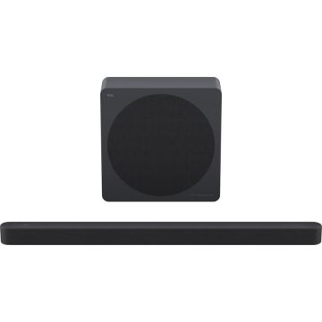 TCL Soundbar Slim TCL A65K , 3.1.2, 410W, Bluetooth 5.3, Sunet Bang & Olufsen, Dolby Atmos & DTS-Virtual:X, HDMI eARC, Subwoofer Wireless, Negru