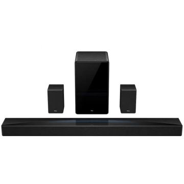 TCL Soundbar TCL Q85H Pro, 860W, Bluetooth 5.1, Dolby Atmos & DTS-Virtual:X, e-ARC (4k, 120Hz), Subwoofer Wireless, Negru