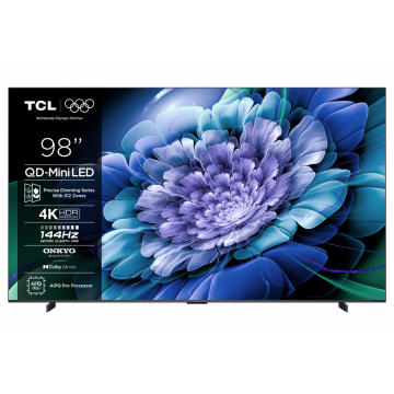 TCL Televizor QD-Mini LED TCL 248 cm (98) 98C61K, Ultra HD 4K, Smart TV, WiFi, CI+, 120Hz, Negru