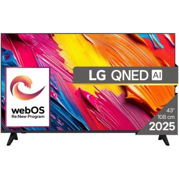 Televizor LED LG Smart TV 43QNED70A6A Seria QNED70 AI 108cm 4K UHD HDR