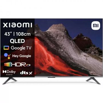 Xiaomi Televizor Smart Xiaomi A Pro 2026, QLED,  43, 108 cm, 4K UHD, Wi-Fi, Bluetooth, 60Hz, Negru