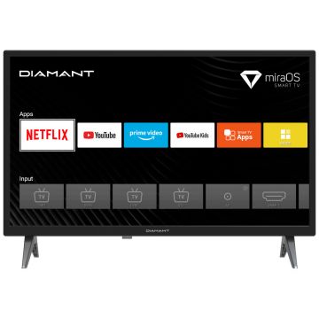 Televizor Smart LED Diamant 24HL4330H/B, HD, 60 cm, HDMI, USB, Clasa E