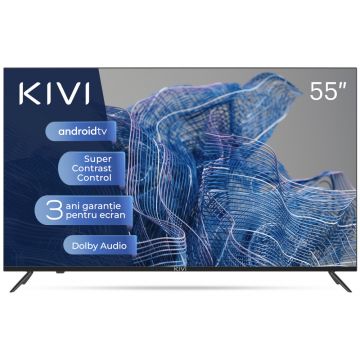 Televizor Smart LED Kivi 55U740NB, 140 cm, Ultra HD 4K, Clasa G