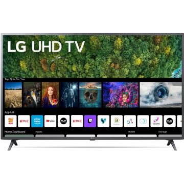 Televizor Smart LED, LG 43UP76703LB, 108 cm, Ultra HD 4K, Clasa G