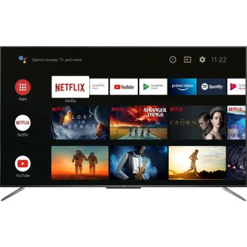 Televizor Smart QLED, TCL 50C715, 127 cm, Ultra HD 4K, Android