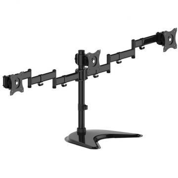 Stand pentru 3 monitoare de masa 15 - 27 inch Black