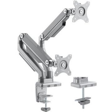 Suport 2 monitoare MNT14-2 17- 32 inch Silver