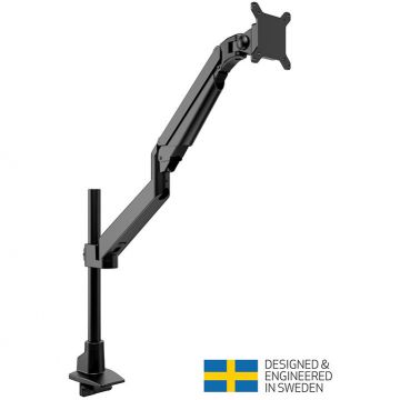 Suport Monitor Gas Lift Arm  MB-4271 15-34inch max.10kg Negru