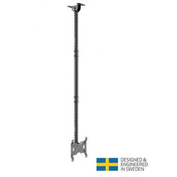 Suport TV Tavan MB-5453 Reglabil 550-1500mm Diagonala 10-32inch 14kg Negru Suport TV Tavan MB-5453 Reglabil 550-1500mm Diagonala 10-32inch 14kg Negru