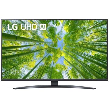 Televizor LED LG Smart TV 43UQ81003LB Seria UQ81 108cm gri-negru 4K UHD HDR