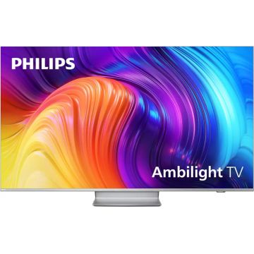 Televizor LED Philips Smart TV Android 50PUS8807/12 Seria PUS8807/12 126cm argintiu 4K UHD HDR Ambilight cu 3 laturi