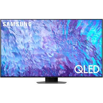 Televizor LED Samsung Smart TV QLED QE50Q80C Seria Q80C 125cm gri 4K UHD HDR