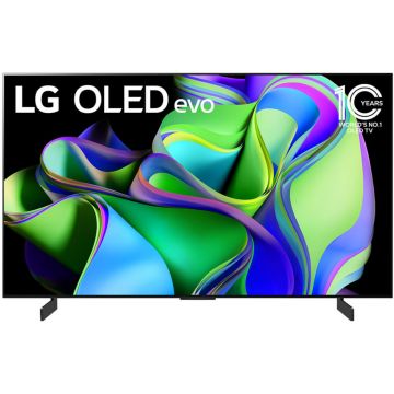 Televizor Smart OLED LG 42C31LA, 105 cm, Ultra HD 4K, Clasa G