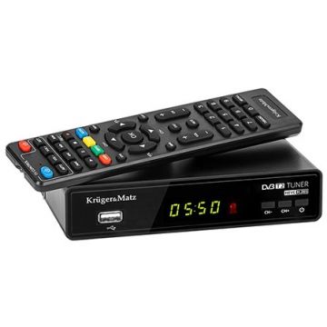 Tuner KM0550C DVB-T2 / DVB-T Afisaj LRUGED NegruR&MATZ