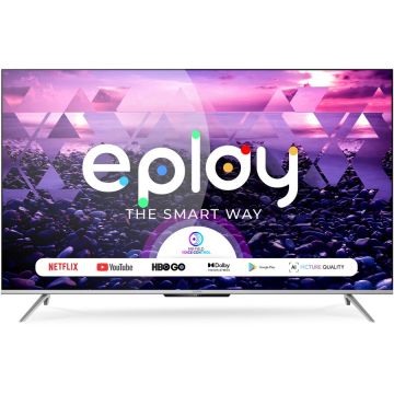 Allview Televizor Allview 50ePlay7100-U, 126 cm, Smart, 4K Ultra HD, LED, Clasa F, Argintiu