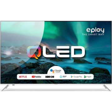 Allview Televizor Allview QL50ePlay6100-U, 126 cm, Smart, Android, 4K Ultra HD, QLED, Clasa G, Negru