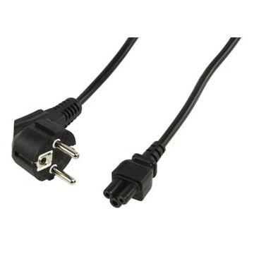 Cablu alimentare laptop Schuko tata drept - EC320-C5 mama negru 1.8m Goobay