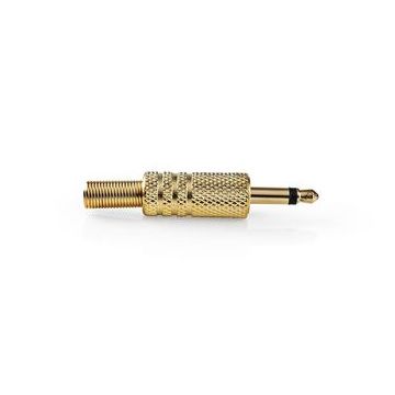 Conector jack mono 3.5mm tata 25 bucati auriu