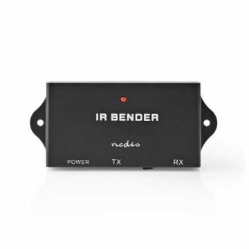 Extender telecomanda IR Nedis, 30 - 60 KHz, pentru 3 dispozitive, distanta de 7m, negru