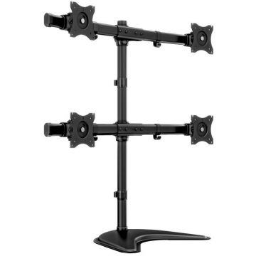 Multibrackets Stand de masa pentru 4 monitoare Multibrackets 3347, 15- 27, maxim 8 kg, Negru