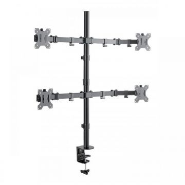 SBOX SBOX LCD-352/4, Suport birou 4 monitoare , 13-27,VESA 200x200,greutate suportata 10kg/monitor ,rotire 360+360
