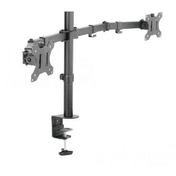 SBOX Suport reglabil SBOX LCD-352/2, dublu, 13-27, VESA 200x200, greutate suportata 10kg/monitor