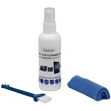 spacer Kit curatare LCD 3 in 1, Spacer SP-CL-01, 100 ml