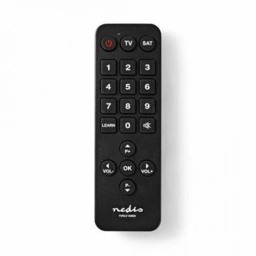 Telecomanda universala Nedis, pre-programata, butoane mari, control 2 dispozitive