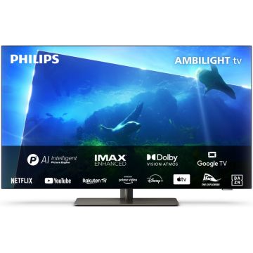Televizor LED Philips Smart TV 48OLED818/12 Seria OLED818/12 121cm 4K UHD HDR Ambilight pe 3 laturi