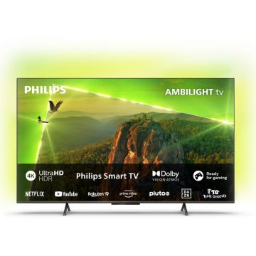 Televizor LED Philips Smart TV 65PUS8118/12 Seria PUS8118/12 164cm 4K UHD HDR Ambilight pe 3 laturi