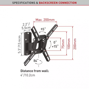 Barkan TV Wall Mount 26