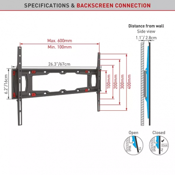 Barkan TV Wall Mount Fix 29