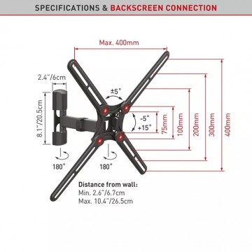 Barkan TV Wall Mount Full Motion 13