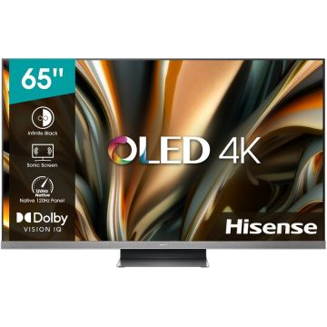 HISENSE Televizor OLED Hisense SonicScreen 65A9H, 164 cm, Smart, 4K, Negru