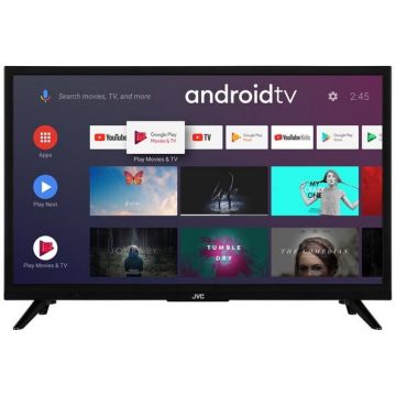 JVC Televizor JVC LT24VAH323, 60 cm, HD Ready, 400 Hz, Smart, Android, Bluetooth, WiFi, Negru