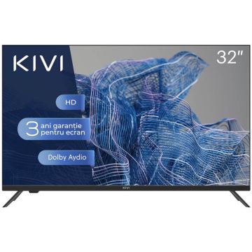 KIVI Televizor LED Kivi 32H550NB, 80 cm, HD, Clasa G, Negru