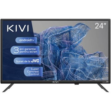 KIVI Televizor Smart LED Kivi 24H750NB, 60 cm, HD, Clasa F, Negru