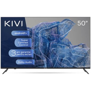 KIVI Televizor Smart LED Kivi 50U740NB, 127 cm, Ultra HD 4K, Clasa G, Negru