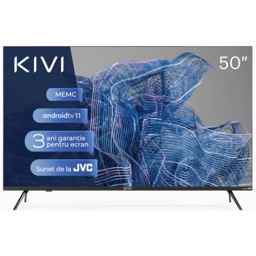KIVI Televizor Smart LED Kivi 50U750NB, 127 cm, Ultra HD 4K, Clasa G, Negru