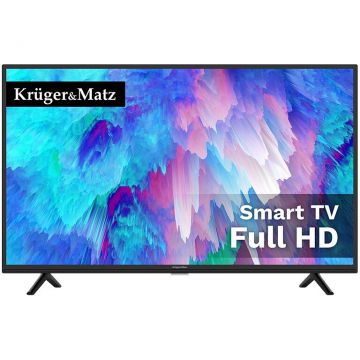 Kruger&Matz Televizor KRUGER&MATZ LED KM0240FHD-S6, 102cm, Full Hd, Smart, Negru