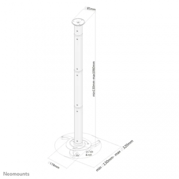 NM Projector Ceiling Mount 13-106cm