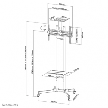 NM Screen TV Floor Stand Mobile 32