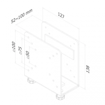 NM Thin Client Holder VESA75/100