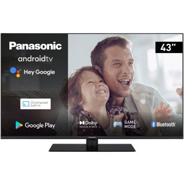 Panasonic Televizor Panasonic LED TX-43LX650E, 108cm, AndroidTV, 4K Ultra HD, Clasa F, Negru