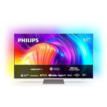 Philips Televizor LED Philips 65PUS8807/12, 164cm, Smart TV, 4K Ultra HD, Argintiu