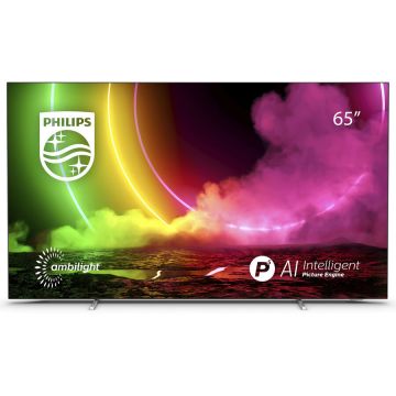 Philips Televizor Philips 65OLED806/12, 164 cm, Smart Android, 4K Ultra HD, OLED, Clasa G